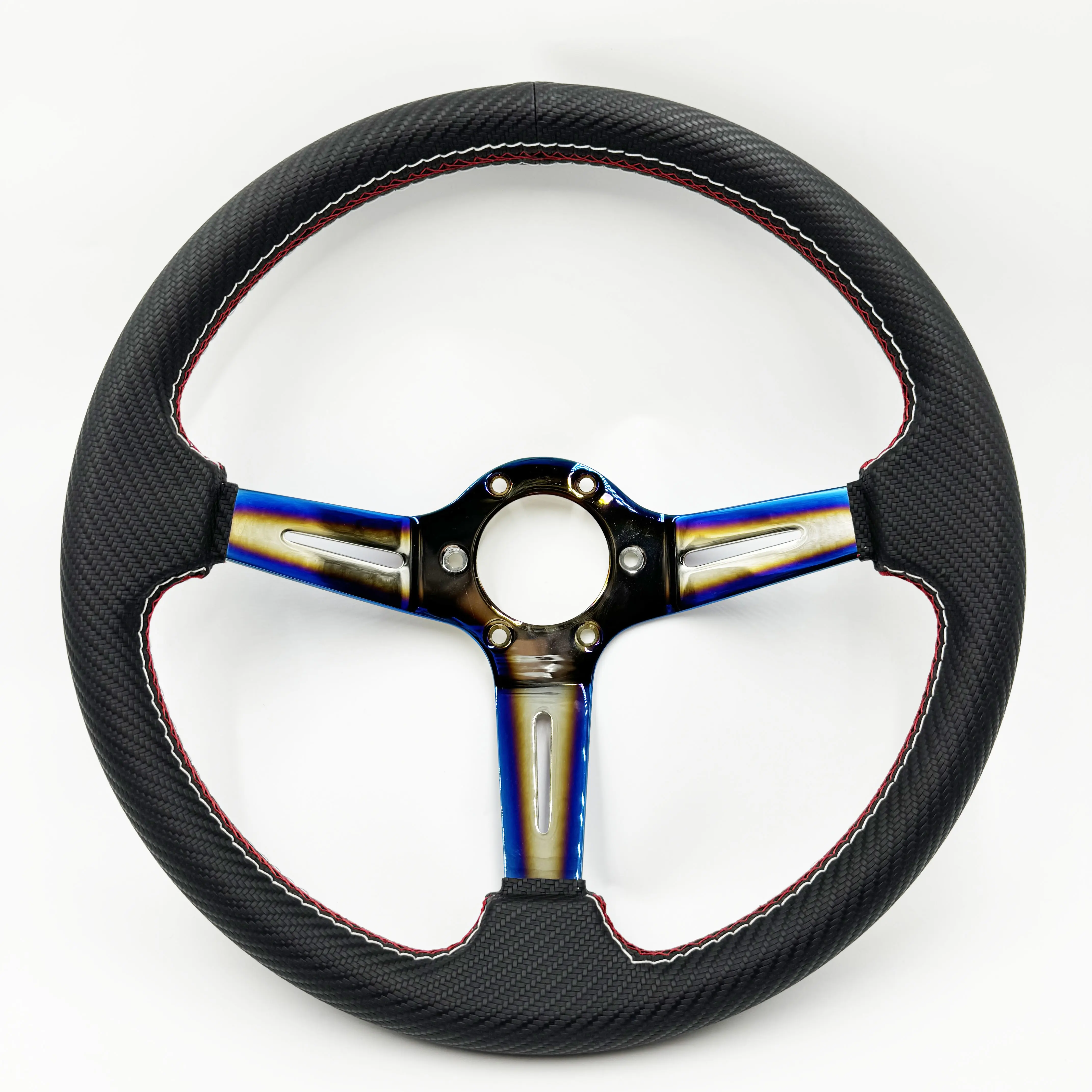 Universal Steering Wheel For All Cars Baked Blue Bracket Steering Wheel