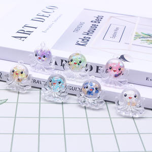 Nuevo océano que brilla en la oscuridad lindo encanto de resina para DIY llavero colgante pendientes materiales hechos a mano bolsa colgantes Accesorios - Product Image 2