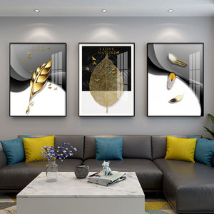 Moderne simple salon <span class=keywords><strong>triptyque</strong></span> canapé fond mur <span class=keywords><strong>peinture</strong></span> décorative style scandinave cristal porcelaine art mural - Product Image 2