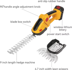 <span class=keywords><strong>Taille</strong></span>-haie sans fil à batterie, double lame, longueur de coupe 30 cm, débroussailleuse, coupe-herbe, <span class=keywords><strong>mini</strong></span>-tondeuse de jardin - Product Image 2