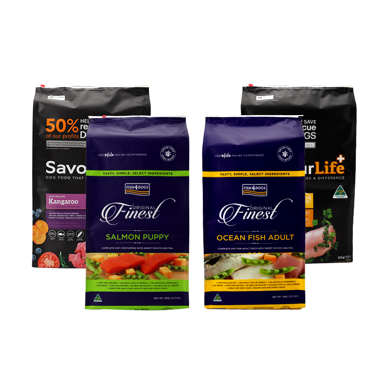 Pet food packaging bag