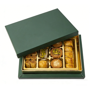 Boîte à Baklava Personnalisée Imprimée, Emballage Alimentaire de Qualité pour Pâtisseries, Idéale pour les Desserts du Moyen-Orient - Product Image 1