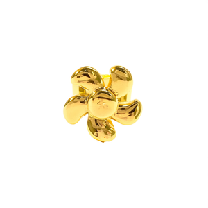 แหวนแฟชั่น สแตนเลส 316L ชุบทอง PVD ลายดอกไม้ สำหรับผู้หญิง - Product Image 2