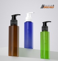 100ml 200ml 300ml 500ml Bouteilles à pompe en plastique PET pour lotion/Sampoo/savon/désinfectant pour les mains/liquides d'eau