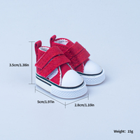 Chaussures de poupée pour elfes, accessoires de jouets miniatures en PVC souple de 5 cm, fixation par scratch, pour poupées BJD 1/6 – Vente chaude