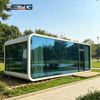 Kiosque de réception modulaire préfabriqué Apple Cabin, comptoir de service portable antirouille pour entrée de parc et portail de chantier