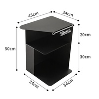 Kinno meilleure vente bord géométrique fer Art Table basse Design moderne Style noir canapé bord avec quelques tables extraterrestres à la mode