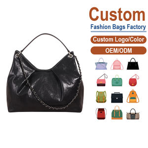 Bolso de Hombro Tipo Hobo Vintage de Cuero Curtido Vegetalmente, Negro, Premium, Casual, Versátil, de Gran Capacidad, Anti-Robo - Product Image 1