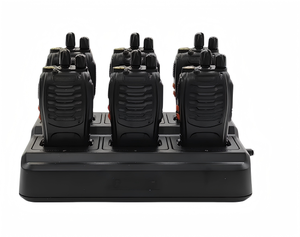 Walkie Talkie için BF-888S tam Set el iki yönlü 6-kulaklık şarj cihazı ile dolu UHF 2W 1500-2000mAh pil - Product Image 1