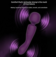 Vibrateur vaginal multifonctionnel à double tête, masseur de gland, modes multiples, rechargeable par USB, IPX6