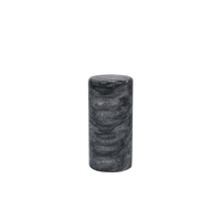 Ensemble de salières et poivrières artisanales en marbre noir et blanc naturel, écologiques, pour épices, décoration de luxe pour la maison