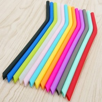 Pailles à boire réutilisables Amazon Offre Spéciale 200x8x6mm pailles à boire en Silicone