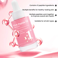 Sérum Équilibrant Niacinamide + Acide Hyaluronique + Peptide Rose 12 : Contrôle du Sébum, Illumine le Teint Terne, Minimise les Pores – Usage Quotidien Visage