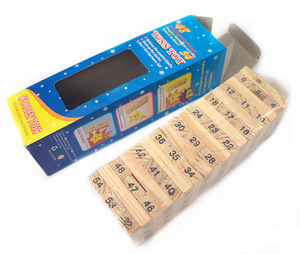 Blocco impilabile personalizzato gioco a torre in legno <span class=keywords><strong>con</strong></span> numero giocattoli per bambini 2023 - Product Image 4
