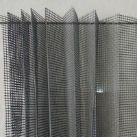 Maille plissée en polyester et maille en polypropylène pour porte moustiquaire pliante