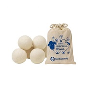 Nouvelles boules de séchage en laine 100 % naturelle bio, tendance 2023, marque privée USA, pour machine à laver