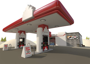 สถานีบริการน้ำมัน  สถานีเติมน้ำมันสำหรับขาย - Product Image 2