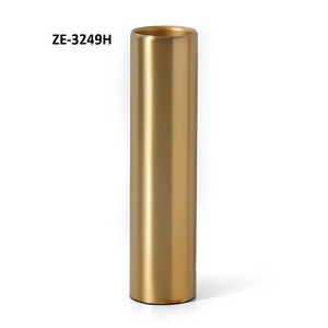 Minimalist Brass Tabletop <b>Vase</b> With Water Holding Feature For Modern Home <b>Decor</b> - Product Image 1