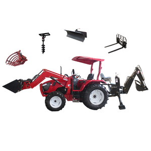 <span class=keywords><strong>Tracteur</strong></span> compact 4 roues motrices avec chargeur et pelle rétrocaveuse pour usage agricole - Product Image 6
