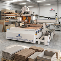Centre de traitement CNC pour le travail du bois, système de chargement automatique pour bois massif et MDF, routeur CNC à 3 axes avec ATC pour découpe et perçage