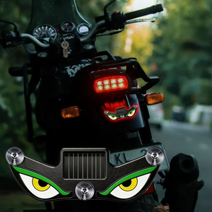 LBT Solar LED Plastic Devil Eye Freestanding <b>Car</b> <b>Ornament</b> Rear Windshield Decorative Light Auto Atmosphere Supply - Product Image 4