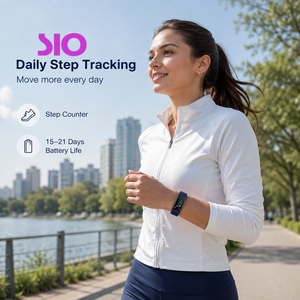Bracelet intelligent étanche 50g avec podomètre, moniteur de fréquence cardiaque, suivi du sommeil, oxymètre de sang, télécommande selfie et boucle de fixation, compatible Android (échantillon) - Product Image 5