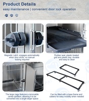 Cage pour animaux modulaire professionnelle, grande, personnalisable, pour chiens, usage vétérinaire
