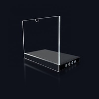 Style moderne de présentoir cosmétique acrylique détachable adapté aux besoins du client par usine pour l'affichage de produit de soin de peau dans les magasins