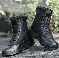 Bottes d'Hiver Tactiques de Combat pour Hommes, Chaussures de Randonnée pour Désert et Activités Extérieures