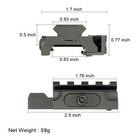 Support de montage QD à dégagement rapide, robuste et haute résistance, en alliage d'aluminium, 3 tailles, pour la chasse, kit de montage léger et haute résistance