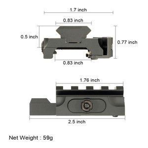 Durable HighStrength AutoLock QD Quick Release Riser Mount 3 Size Aluminum Alloy Hunting BaseLightweight High Strength Mount Kit - Product Image 3