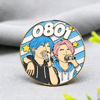 Pin Logam Custom dengan Logo Cetak UV, Desain Elite, Pin Kerah dari Paduan Seng untuk Hadiah Klub Penggemar, Grosir