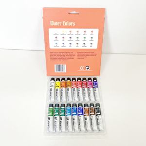 Juego de pintura de acuarela de 18 colores de tubo de plástico de aluminio personalizado Popular para niños artista estudiante - Product Image 6
