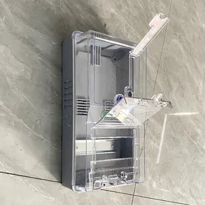निर्माता एकल चरण आउटडोर पॉली कार्बोनेट निविड़ अंधकार बिजली एकल मीटर बॉक्स