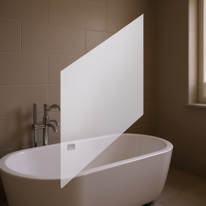 Panel lateral corto para bañera en forma de Y, accesorio de montaje en pared de 70 cm de longitud - Product Image 3