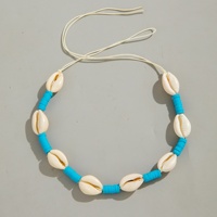 Collares de cuentas de aleación estilo bohemio con diseño de conchas, estrellas de mar, cocoteros y vieiras, de la serie Vacaciones en la playa, para joyería.