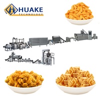 Industriële automatische lijn voor het verwerken van gefrituurde gepofte snacks, continu frituur- en extrusieapparatuur voor snacks