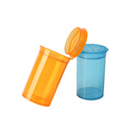 Bouteilles en plastique hermétiques à couvercle pop-top pour tabac - Flacons colorés de 6dr, 13dr, 19dr, 30dr pour le stockage de fleurs et d'herbes - Vente en gros