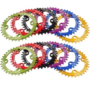 2023 mới xe đạp xích 104bcd40t/42T/44t hẹp rộng Đĩa đơn xe đạp quây chainwheel chainring - Product Image 1