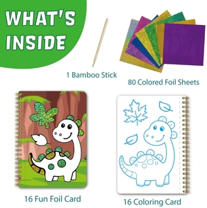 Tùy chỉnh Lá Vui vẻ Thủ Công Ma Thuật nghệ thuật Sticker cuốn sách 16 trang trẻ em của công chúa handmade DIY sáng tạo màu nghệ thuật vẽ tranh cuốn sách - Product Image 6