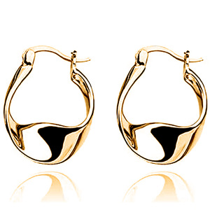 Orecchini a Cerchio Geometrici Intrecciati Vintage per Donne, Ear Cuff Minimalista, Gioielli di Moda Quotidiana - Product Image 2