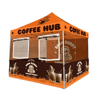 Pack de Marquage 10x10 FT : Tente Publicitaire avec Parois Latérales pour Stand d'Exposition