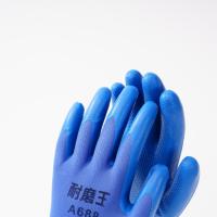 Gants de nettoyage durables avec poignets tricotés antidérapants, doublure en floc de latex texturé nid d'abeille, anti-coupure