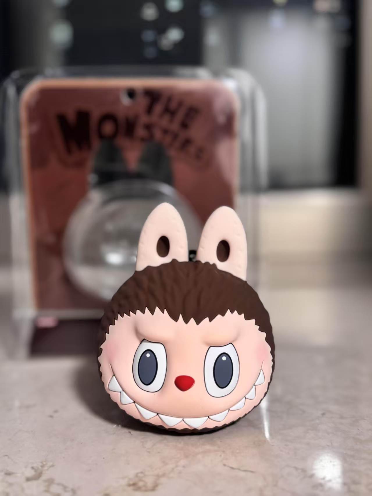 ☆LABUBU☆THE MONSTERS EARPHONE BAG Labubu The Monsters Originals Brown Silicone Earphone Bag