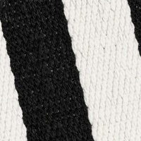 Sac fourre-tout en toile à rayures noires et blanches, grande capacité, décontracté, avec poignée en sangle et design personnalisable