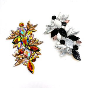 بقع تزين مصنوعة يدويًا بحجر الراين تُثبت بالحر بالحر ، أحجار راتنجية لامعة ، جوهرة تشذيب للكرنفال ، زي تصنعه بنفسك ، راتنج لامع بحديد - Product Image 3