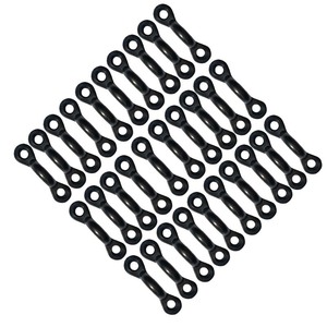 Hebilla de barra de plástico negra, duradera, para exteriores, accesorio para bote, kayak, paquete de 24 - Product Image 4