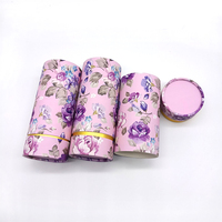 Bouteilles de parfum de 5ml 50ml 100ml empaquetant la boîte de papier cylindrique de couvercle en métal avec l'insertion d'Eva