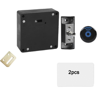 Serrure de casier intelligente sans fil pour usine, serrure de casier de bureau sous le bureau, serrure électronique sans fil cachée RFID