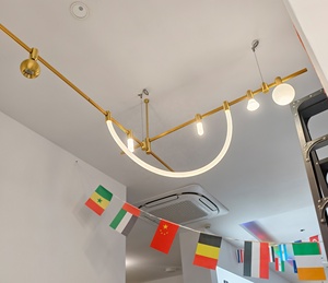 Lampadario Nordico Postmoderno Serie Moduli Semplici in Rame, Lampada Moderna Semplice per Bar e Ristoranti, Lampadario Personalizzabile Fai-da-Te - Product Image 6